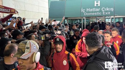 Galatasaray kafilesi, Gençlerbirliği maçı için Ankara'ya geldi