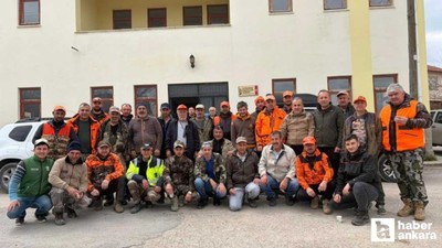 Beypazarı’nda yaban domuzlarına karşı sürek avı gerçekleştirildi