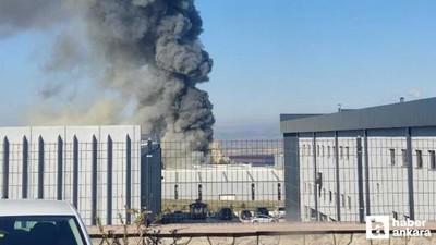Sincan Temelli'de bulunan bir fabrikada yangın çıktı!