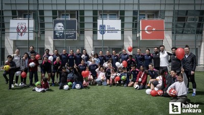 ABB FOMGET'li futbolcular, 23 Nisan öncesi ihtiyaç sahibi çocuklarla bir araya geldi