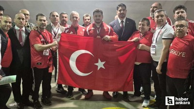 Başkan Mansur Yavaş, tarih yazan Rıza Kayaalp'i yalnız bırakmadı