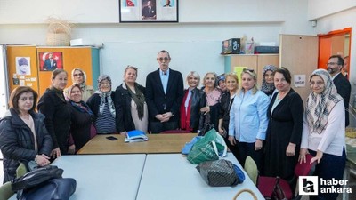 Başkan Beşikcioğlu, Etimesgut Halk Eğitim Merkezi’ni ziyaret etti