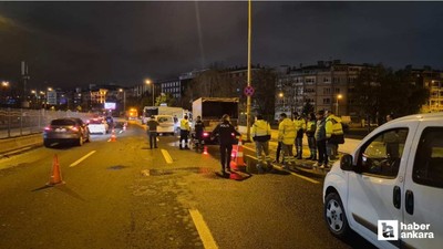 Çankaya'da trafik kazası: Motosiklet sürücüsü ağır yaralandı