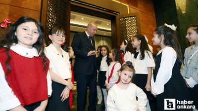 Cumhurbaşkanı Erdoğan, 23 Nisan dolayısıyla çocuklarla buluştu