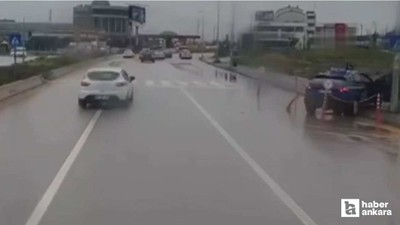 Sincan'da sürücü adayı deneme sürüşünde kaza yaptı: 1 kişi yaralandı