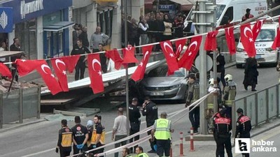 Ulus Meydanı'nda yıkım çalışmalarında göçük meydana geldi