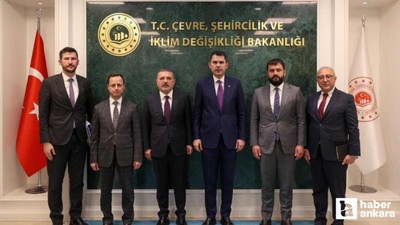 Sincan Belediye Başkanı Ercan, Bakan Kurum ile bir araya geldi