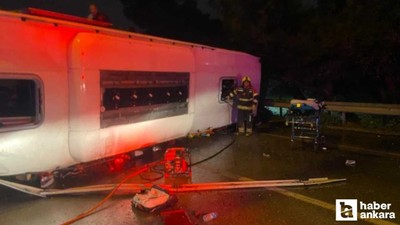 Balıkesir'de yolcu otobüsü devrildi:  3 ölü, 22 yaralı!