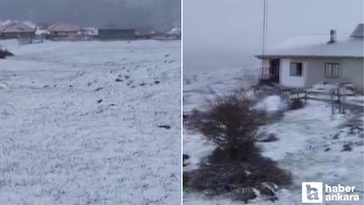Başkente mayıs karı yağdı!