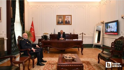 Ankara Valisi Yakup Canbolat, İl Emniyet Müdürü Yüksek'i kabul etti