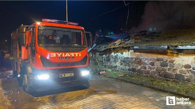 Çankırı'da çıkan yangında müstakil ev kullanılamaz hale geldi