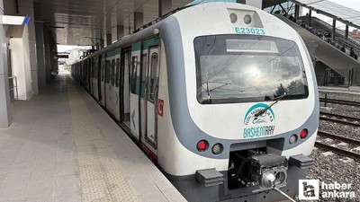 Başkentray duyurdu: Seferler Mamak-Ankara hattında tek ray üzerinden sürüyor!