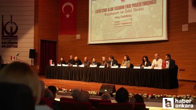 Keçiören Fatih Stadı içi yarışan tasarımlar ödüllerine kavuştu!