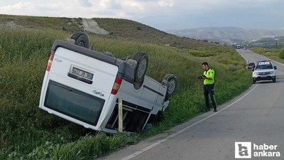 Beypazarı'nda kontrolden çıkan minibüs devrildi: 1 ölü