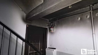 Keçiören'de aynı ağaç 2 kere yandı, daire kullanılamaz hale geldi