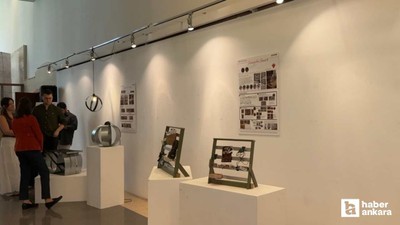 Ankara'da atık malzemelerden üretilen estetik eserler sergileniyor
