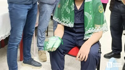 Özel gereksinimli öğrenci için Nallıhan'da temsili asker uğurlaması