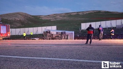 Ankara’da oynanan final maçından dönen midibüs devrildi: 27 yaralı