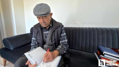 Ankara'da bir ömrü defterlere sığdıran adam gündem oldu