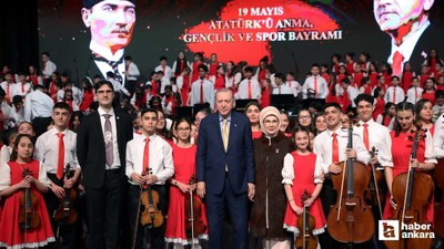 Cumhurbaşkanı Erdoğan, Cumhurbaşkanlığı Çocuk Orkestrası ve Korosu Konseri'ni takip etti