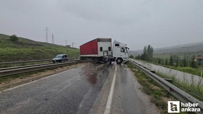 Haymana'da tır ile minibüs çarpıştı: 11 yaralı!