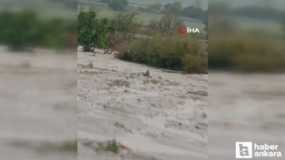 Beypazarı'nda sağanak sonrası ekili alanlar sular altında kaldı