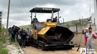 Sincan'da sıcak asfalt çalışmaları devam ediyor