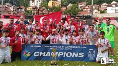 Türkiye 23 Yaş Altı İşitme Engelliler Futbol Milli Takımı, dünya şampiyonu oldu