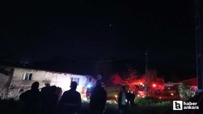 Çubuk'ta boş evde çıkan yangın bir başka eve sıçradı