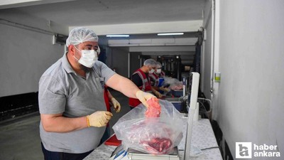 ABB'nin et bağışı kampanyasında kurban payları ihtiyaç sahiplerine ulaştırılıyor