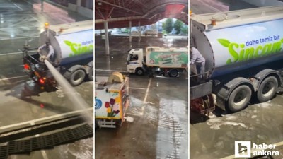 Sincan Belediyesi, belediyeye ait pazar alanlarını temizledi!