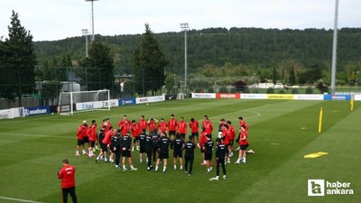 A Milli Takım'da Kuzey Makedonya maçının hazırlıkları tamamlandı