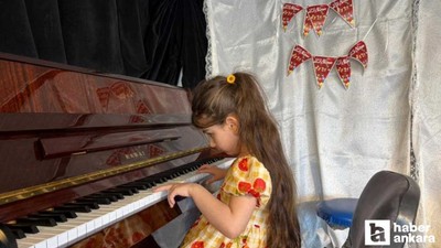 Ankara'da 6 yaşındaki görme engelli kızdan büyük başarı!