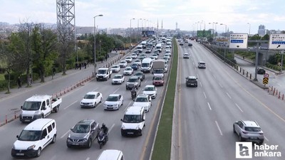Ankara'da tatil dönüşü ana arterlerde trafik yoğunluğu oluştu!