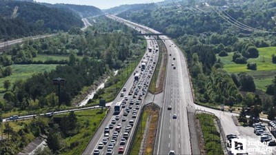 Bolu Dağı Tüneli'nden bayramda Ankara istikametinde rekor geçiş!