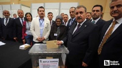 Mustafa Destici tüm oyları alarak yeniden BBP Genel Başkanı seçildi