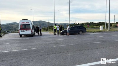 Çorum'da asfalt yüklü tanker ile otomobil çarpıştı: 4 yaralı