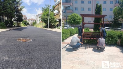 Pursaklar'da, bank onarım ve sokak yenileme çalışmaları devam ediyor!