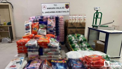 Ankara'da kaçak deterjan operasyonunda 1 şüpheli yakalandı