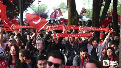 Ankara'da milli maç büyük bir heyecanla takip edildi