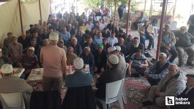 Beypazarı'nda yağan yağmurlar için şükür duası programı yapıldı
