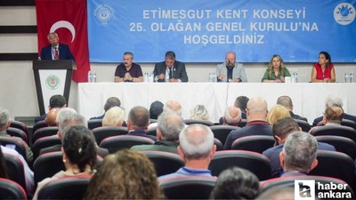Etimesgut Kent Konseyi 25. Olağan Genel Kurulu tamamlandı