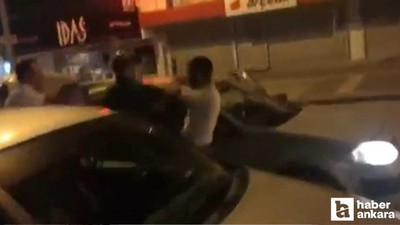 Etimesgut'ta iki sürücü arasında yumruklu kavga!
