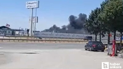 Gölbaşı'nda son dakika fabrika yangını: Ekipler müdahale ediyor!