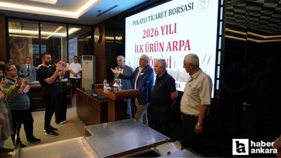Polatlı'da yeni sezonun ilk arpa satışı gerçekleştirildi
