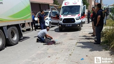 Kırıkkale'de kamyon yaşlı kadına çarptı