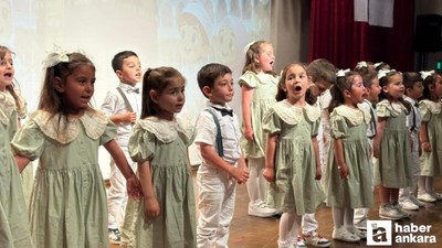 Sincan'da minikler yıl sonu gösterisi ve sergisi düzenledi!