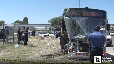 Etimesgut’ta EGO otobüsü kaza yaptı: 1 ölü, 9 yaralı