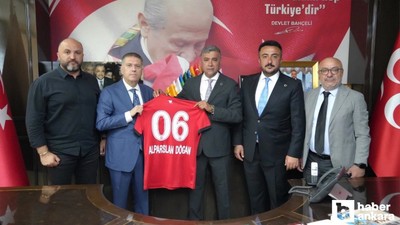 Gençlerbirliği Başkanı Arda Çakmak’tan, MHP Ankara İl Başkanı Alparslan Doğan’a ziyaret!