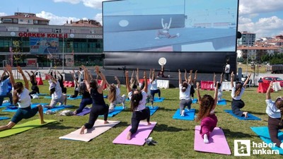 Etimesgut Belediyesi, Dünya Yoga Günü'ne özel etkinlik düzenledi